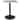 Vail 24" Square Pedestal Dining Table, Durable MDF Top Metal Base, Modern Cafe Restaurant Bistro Table