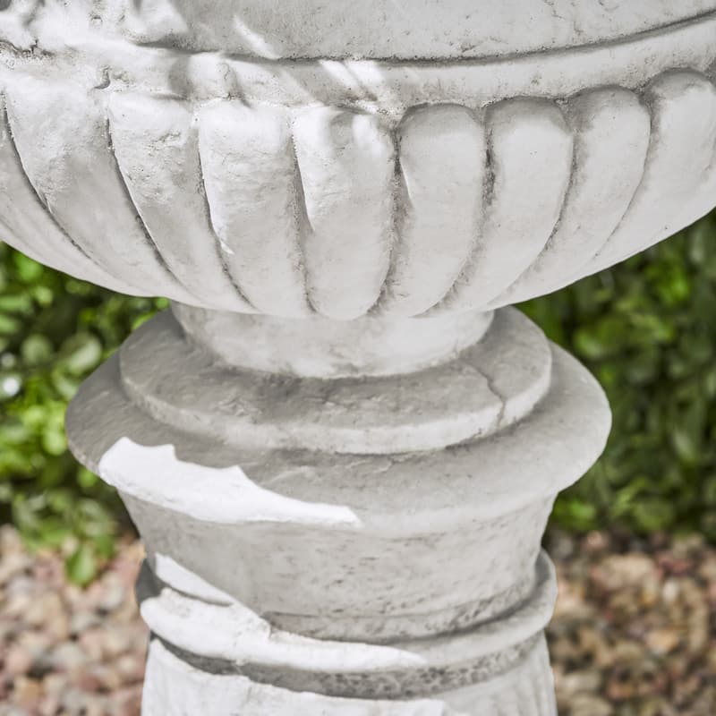 Adonis Roman Botanical Lightweight Concrete Chalice Garden Urn Planter by Christopher Knight Home