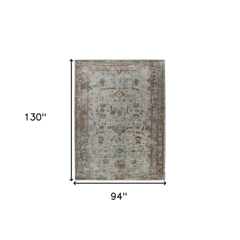 HomeRoots Medallion Transitional Rectangle Area Rug