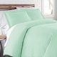 preview thumbnail 11 of 118, Vilano Comfort Premium Ultra-soft 3-piece Duvet Cover Set hint of green - 2 Piece - Twin