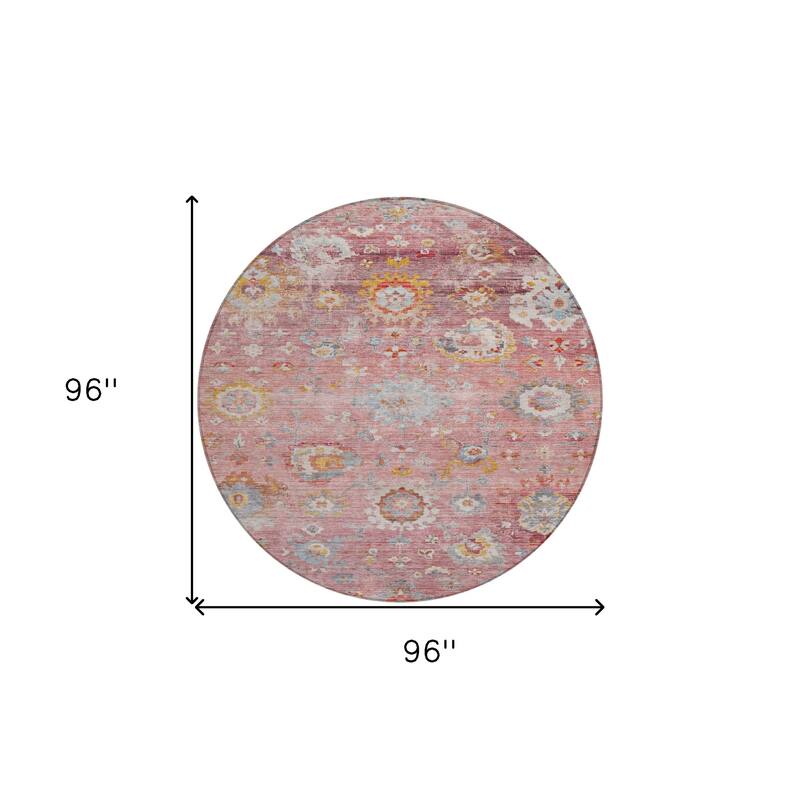 HomeRoots Floral Traditional Rectangle Outdoor Rug