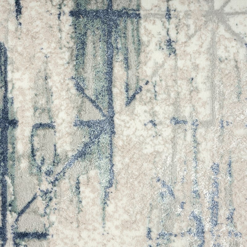 Tawu Abstract Stain Resistant Area Rug By HomeRoots - 8' x 10'