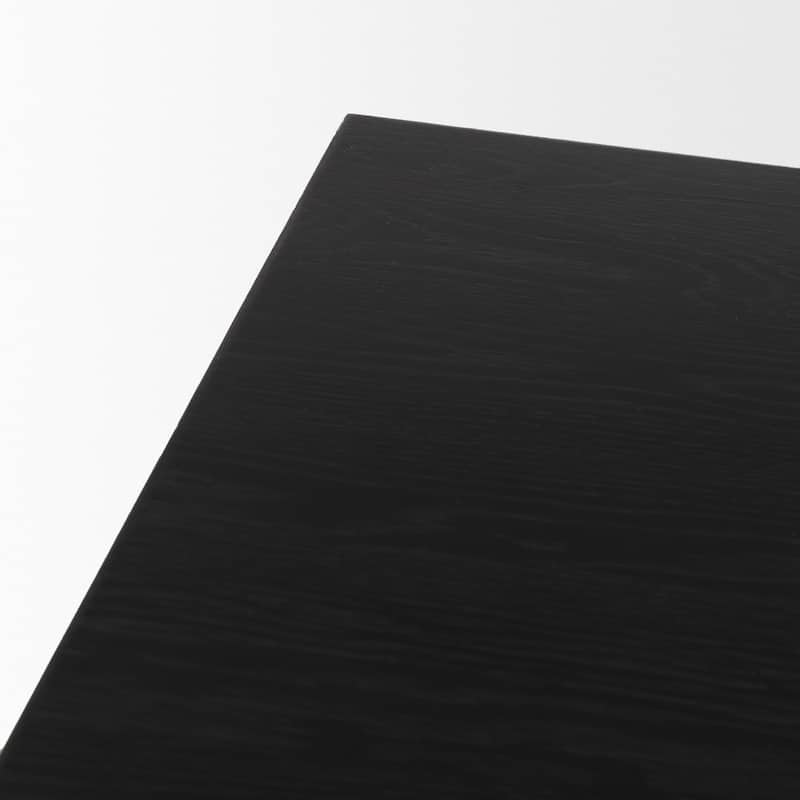Tabor Natural Wood w/ Black Oak Waterfall Coffee Table - 53.0L x 30.0W x 18.0H