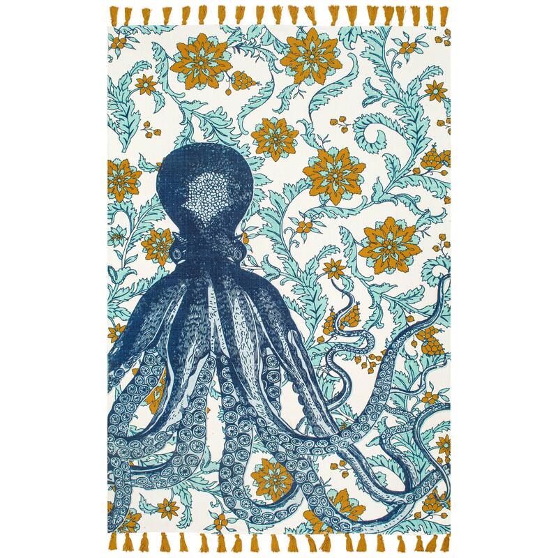 Nuloom Thomas Paul Octopus Tasseled Area Rug
