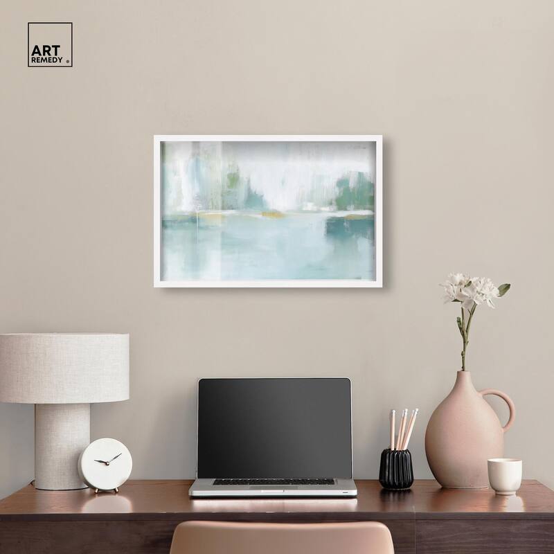 Mirrored Aqua Dream I Shadowbox by Art Remedy