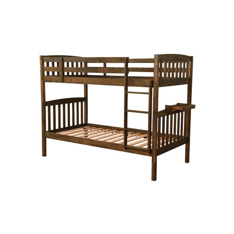 Somette Claire Twin over Twin Bunk Bed with Tray (Mattresses Not Included)