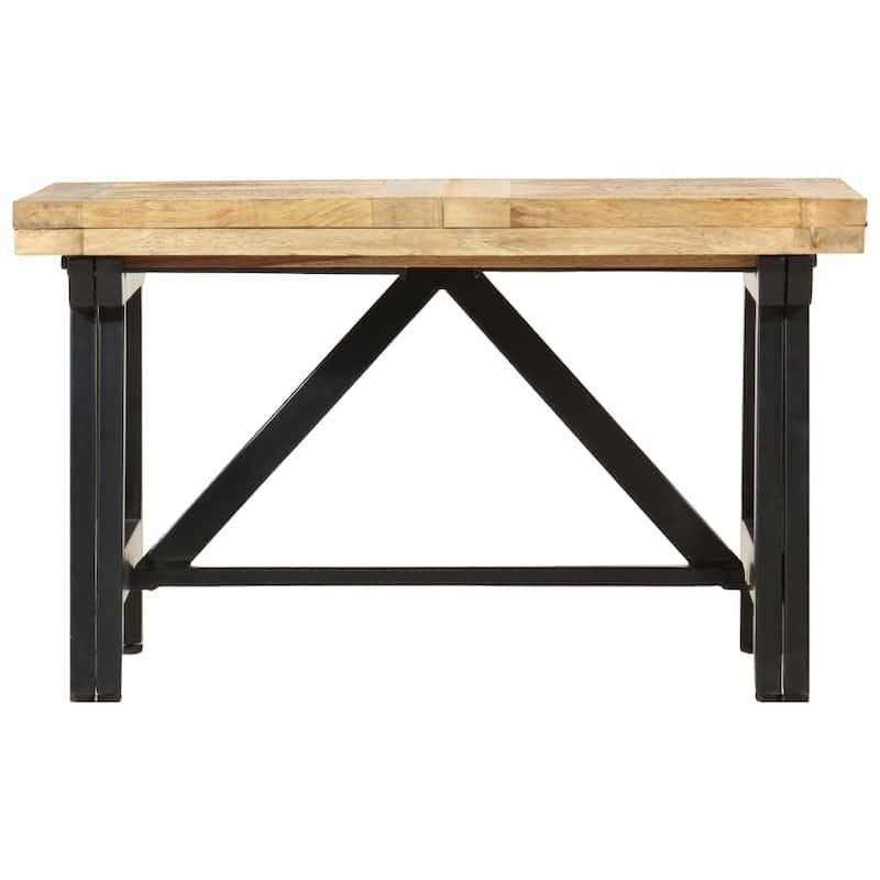 vidaXL Extendable Coffee Table 63"x27.6"x17.7" Solid Mango Wood