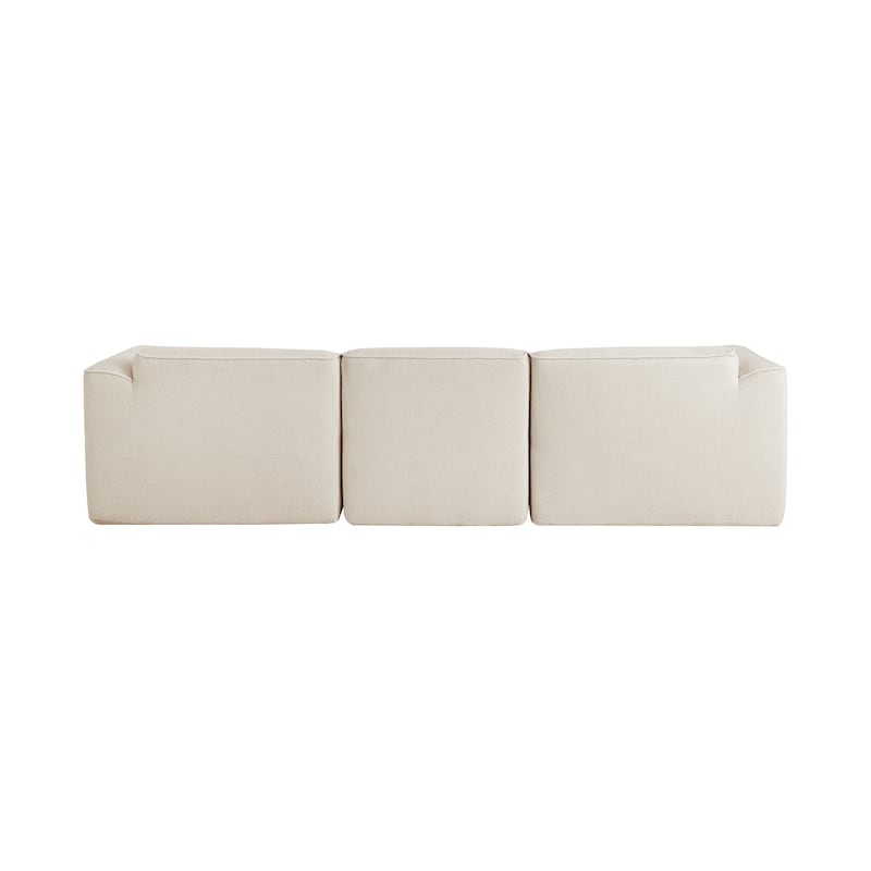 4-Seater Velvet Sectional Couch with Sponge Seat Cushions and Detachable Footstool, Deep Seat Couches with 3 Throw Pillows