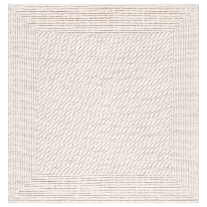 SAFAVIEH Handmade Natura Jennet Wool Rug - 6' Square - Ivory