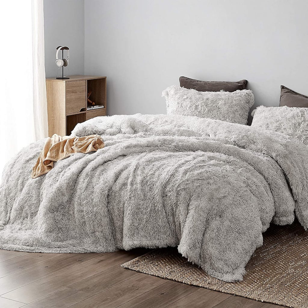 Socially Distant - Coma Inducer® Oversized Comforter Set - Cloud Gray