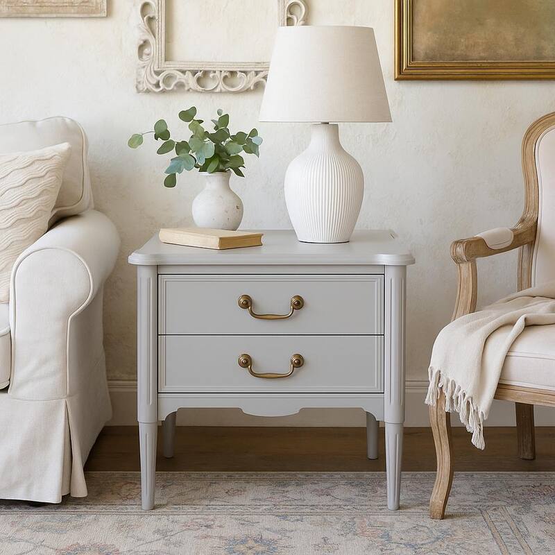 Design House Oxford End Table with Two Drawers