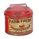 preview thumbnail 4 of 9, Red Tin Farmhouse Decorative Jar (Set of 3) - S/3 6", 8", 11"H