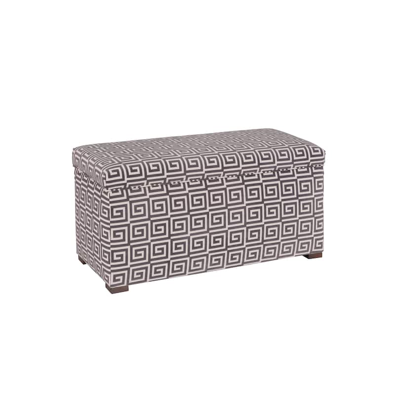 Angela Transitional Wood Storage Bench