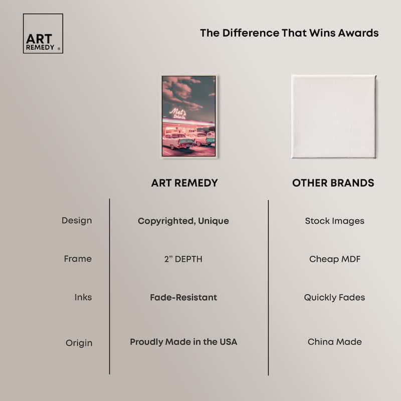 Drive In Stop Canvas by Art Remedy