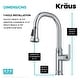 preview thumbnail 90 of 147, Kraus 2-Function 1-Handle 1-Hole Pulldown Sprayer Brass Kitchen Faucet