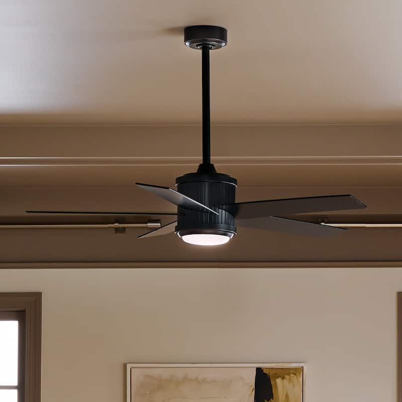 Kichler 300048 Brahm 48" 5 Blade Indoor LED Ceiling Fan with Remote