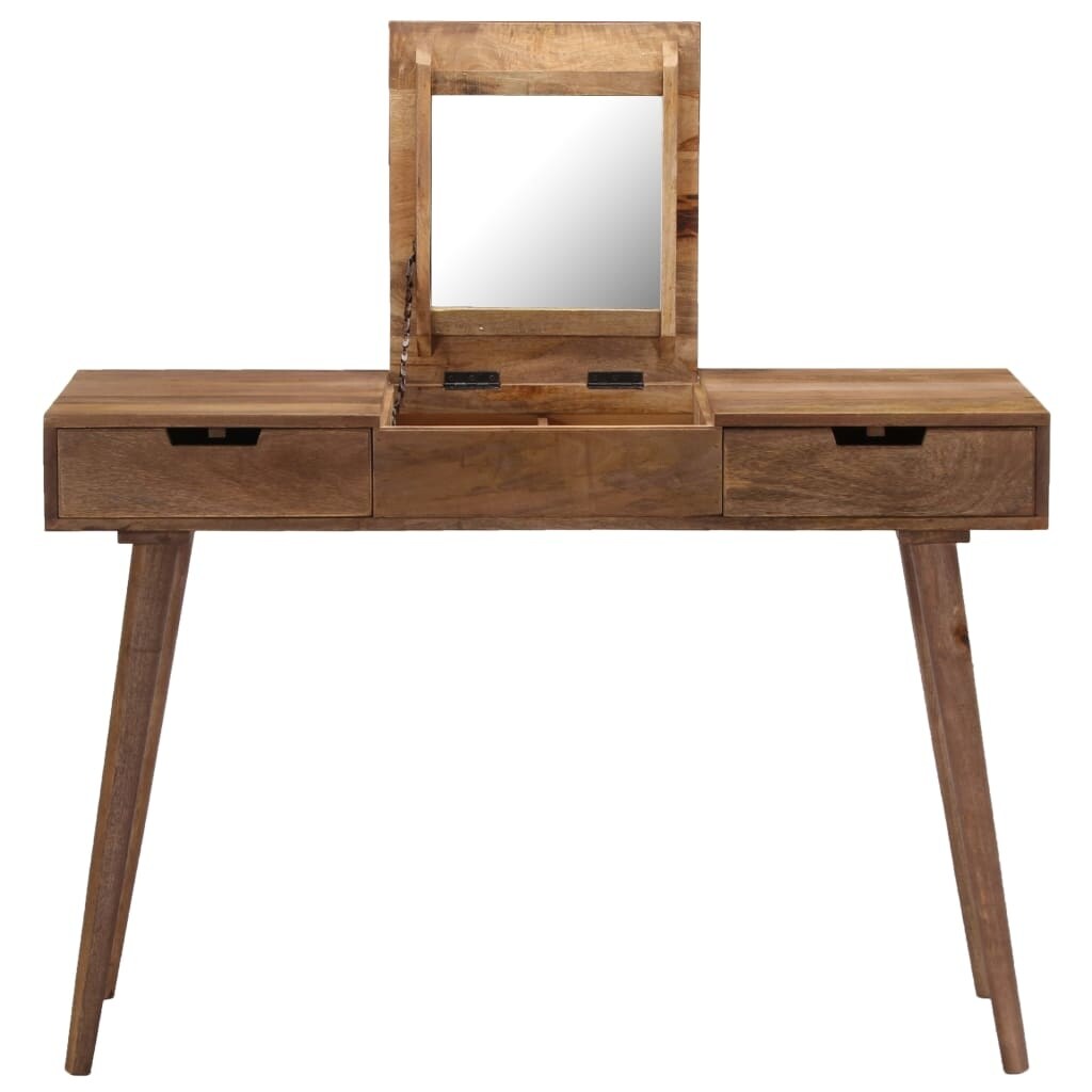 Shop Vidaxl Dressing Table 44 X17 7 X29 9 Solid Mango Wood