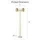 preview thumbnail 5 of 23, Estefani 6ft Power Cord, Foot Switch, 2 Lights Floor Lamp