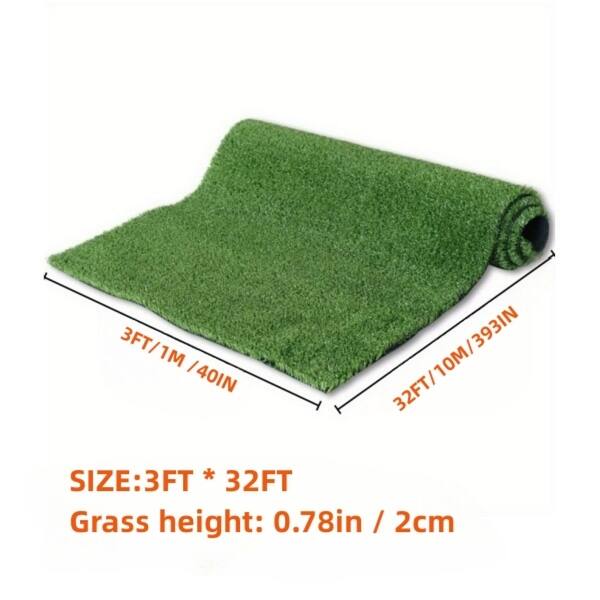 dimension image slide 2 of 4, Premium Artificial Turf w/Durable Rubber Backing