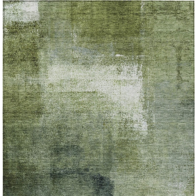 HomeRoots Abstract Transitional Rectangle Outdoor Rug