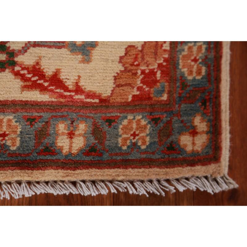 Floral Kazak Oriental Foyer Rug Handmade Wool Carpet - 2'0"x 3'0"