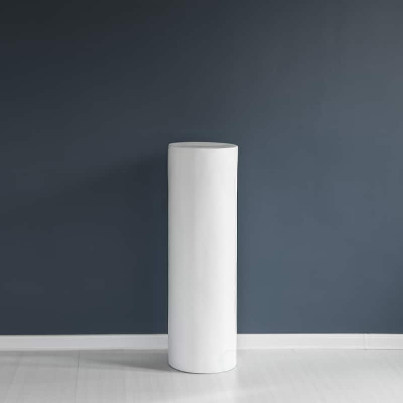Fiberglass Pillar Column Stand -Photography Props - Stylish Cylinder Shape Versatile Pedestal, Living Room, or Dining Room Decor