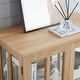 preview thumbnail 26 of 106, GDFStudio - Traditional Storage Curio Cabinet with Tempered Glass Doors and Lighted Display