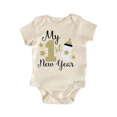 My 1st New Year - Baby Boy Girl Clothes Infant Bodysuit Funny Cute