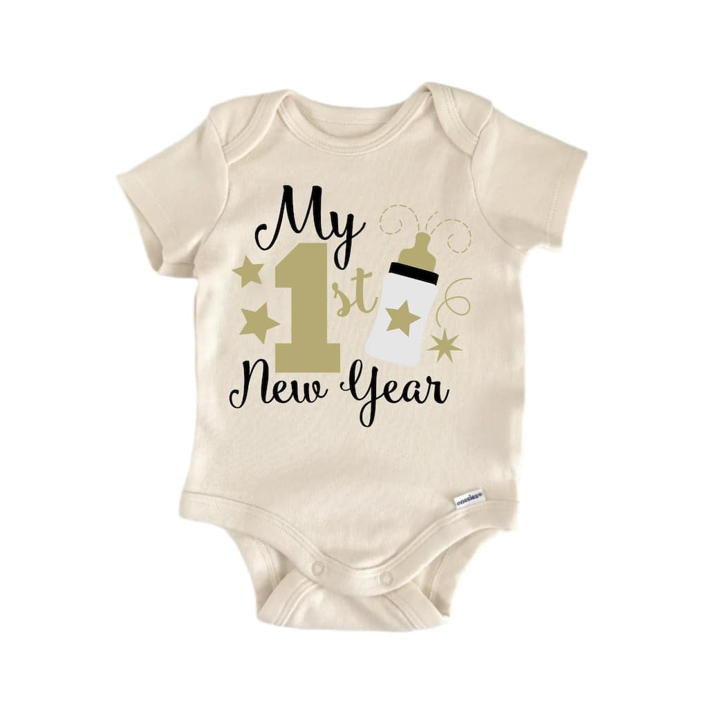 My 1st New Year - Baby Boy Girl Clothes Infant Bodysuit Funny Cute