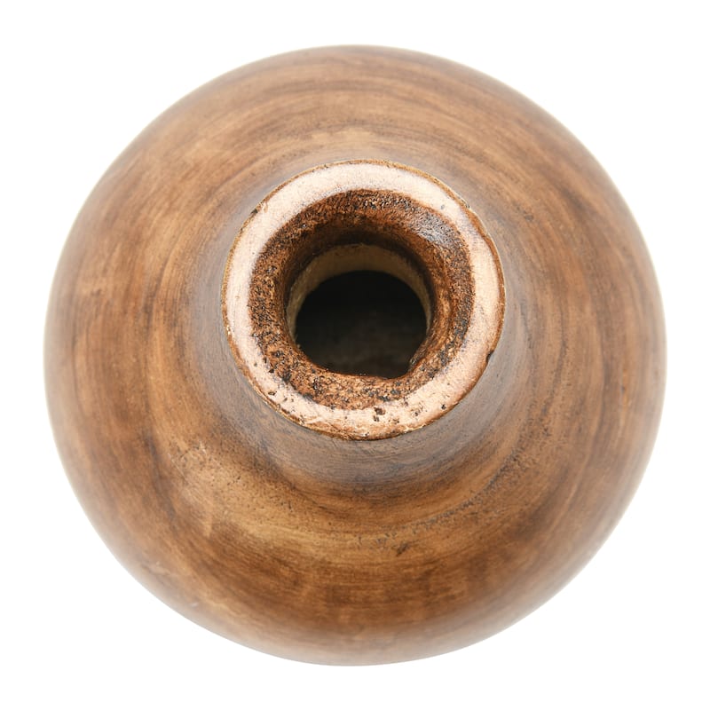 Decorative Paulownia Wood Pedestal Vase