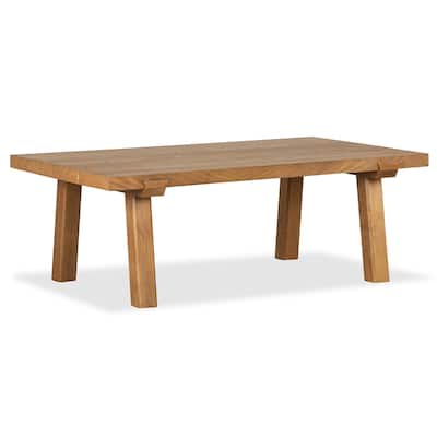 Magnussen Home Lindon Belgian Wheat Rectangular Cocktail Table - 48''W x 28.25''D x 17''H