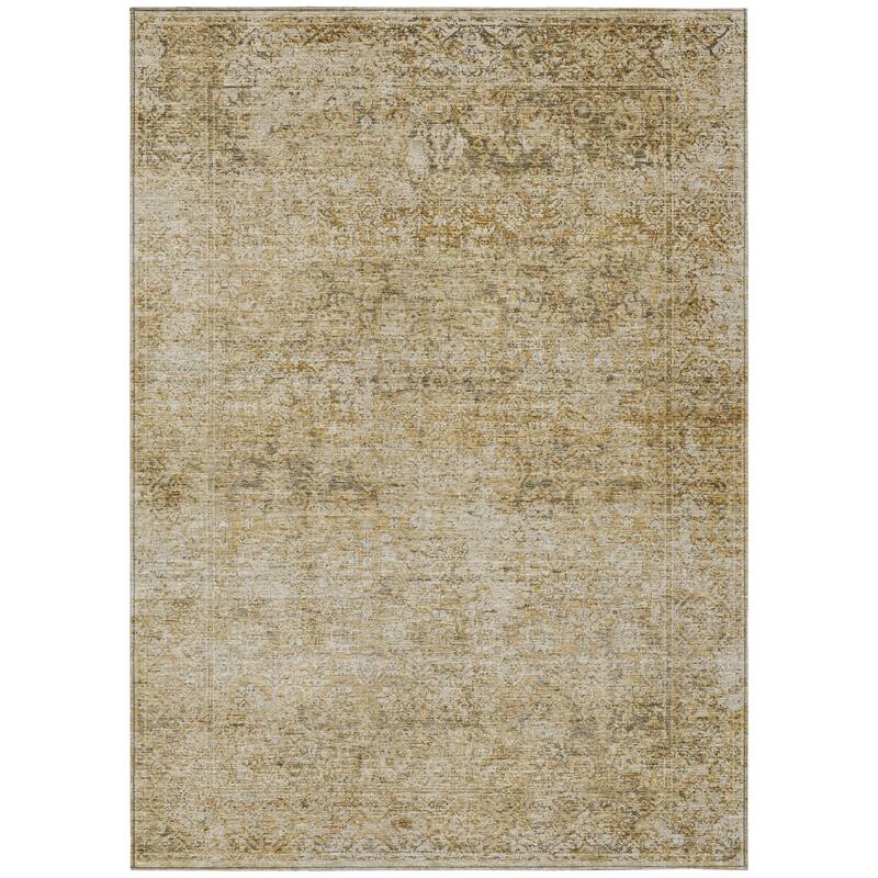 HomeRoots Abstract Traditional Rectangle Outdoor Rug