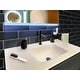 preview thumbnail 2 of 0, Apollo Tile 20 Pack 3-in x 12-in Black Rectangular Subway Matte Finished Glass Mosaic Wall Tile (5 sq ft/case)