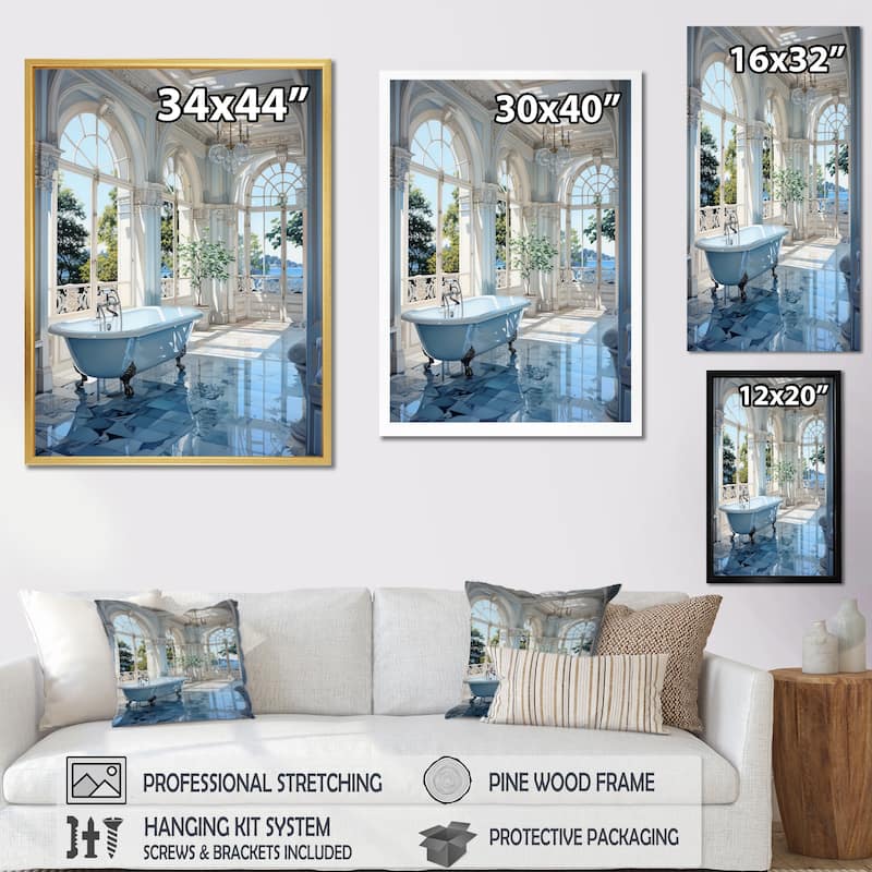 Designart "Bathroom Tranquil Reflections II" Bathroom Wall Art Prints