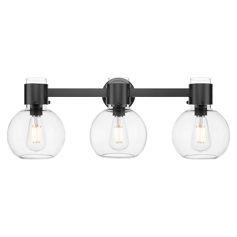 Innovations Lighting 464-3W-G464B-7CL Lawton Sphere 3 Light 24" Wide - Matte Black