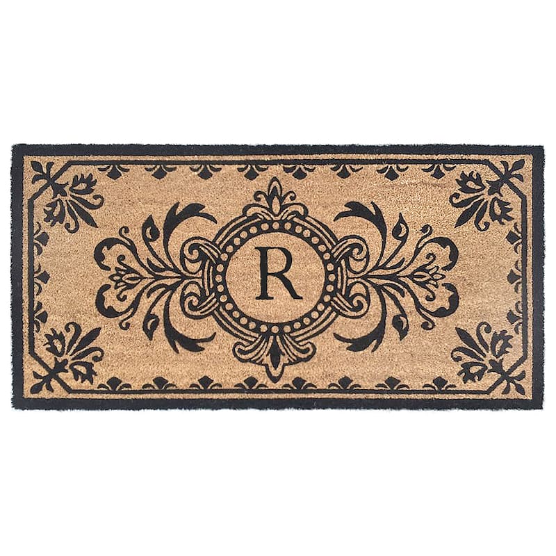 Liora Manne Dwell Vine Outdoor Mat Black - 1'8" x 3' 4" - R