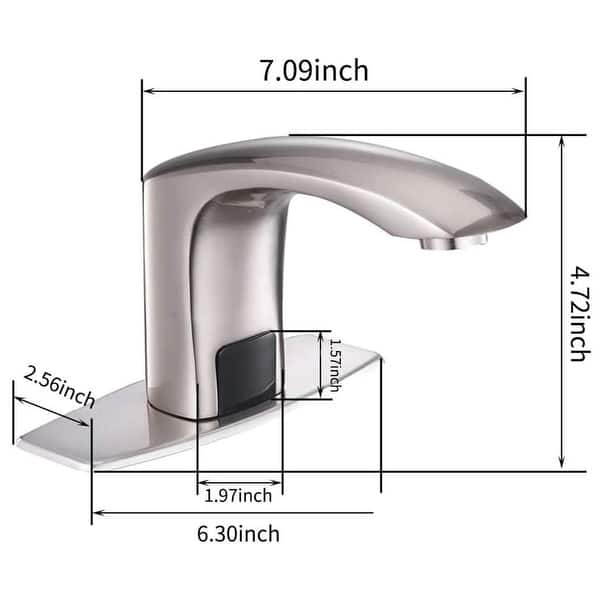 dimension image slide 0 of 2, WIZ Automatic Sensor Touchless Bathroom Sink Faucet