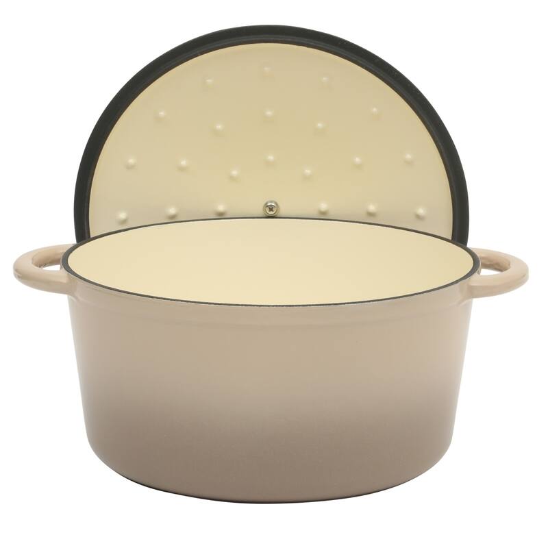 Gibson Home Enameled Cast Iron Dutch Oven Pot with Lid