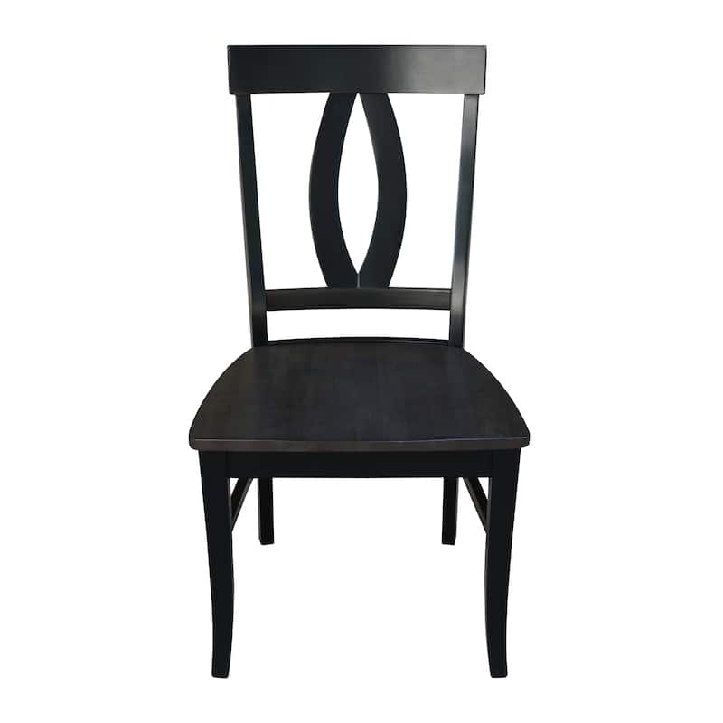 International Concepts Solid Wood Cosmo Dining Chairs, Set of 2