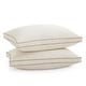 preview thumbnail 7 of 10, Set of 2 100% Organic Cotton 300 TC Down Feather Pillow-in-a-pillow Design Bed Pillow - White