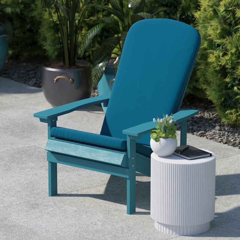 Set of 2 All-Weather High Back Adirondack Chair Cushions