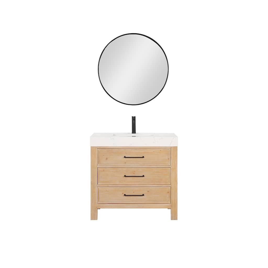 Miseno MV-703836 León 36" Free Standing Single Basin Vanity Set with