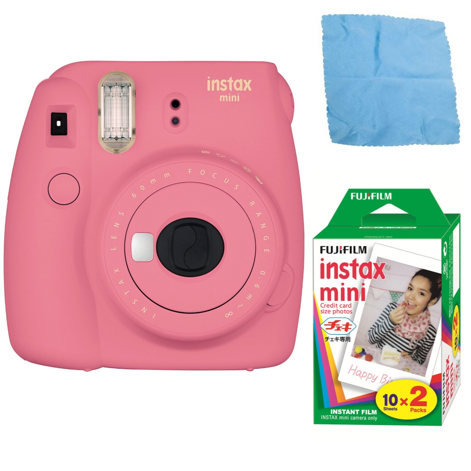Shop Fujifilm Instax Mini 9 Flamingo Pink With Instax Mini Film