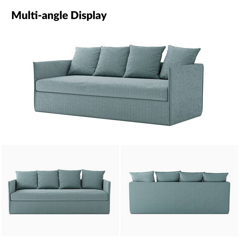 Gottfried 80" Slipcovered Sofa with Two Slipcovers by HULALA HOME
