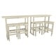 preview thumbnail 26 of 53, Lehigh 6-Piece Outdoor Balcony Set - Bar-height Whitewash