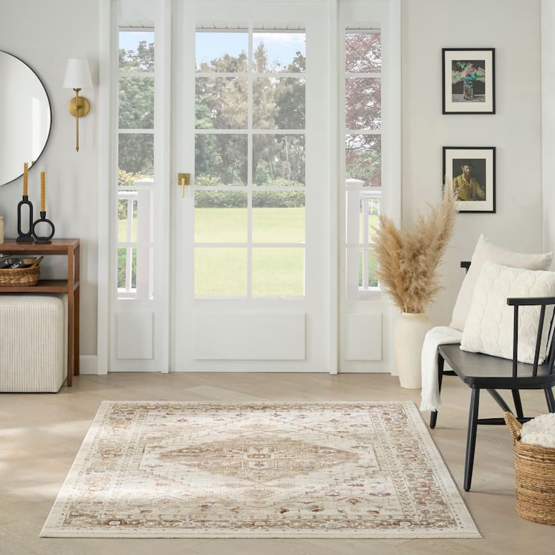 Nourison Pardis Indoor only Blue Persian Area Rug