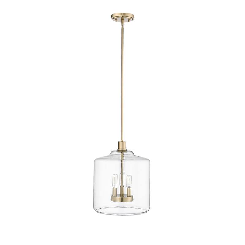 Millennium Lighting Asheville 3 Light Pendant Fixture with Clear Glass Shades