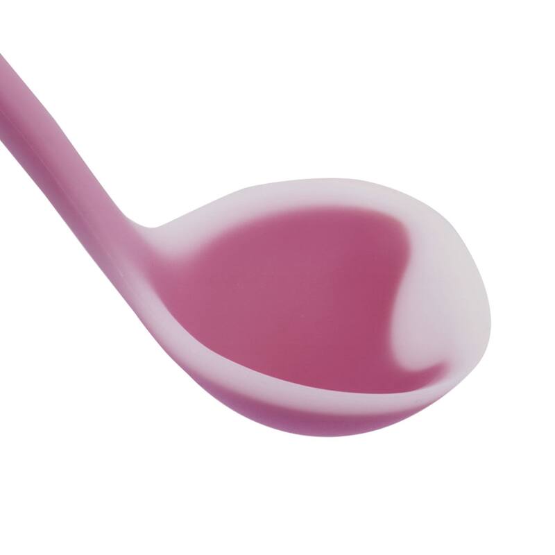 11.4" Silicone Soup Spoon Ladle Kitchen Serving Utensil Cooking Baking Fuchsia