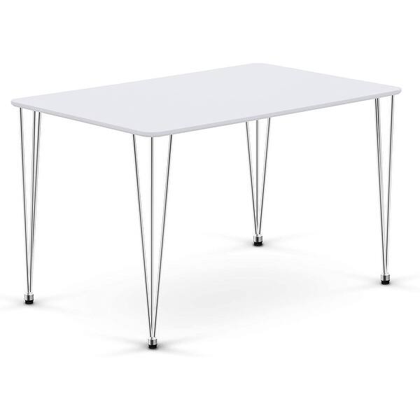 Shop Ivinta Modern Wood Rectangle Dining Table For 4 6 Hairpin