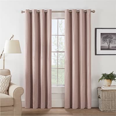 Eclipse Basel Dot Draft Stopper Energy Saving 100% Blackout Grommet Top Curtain Panel